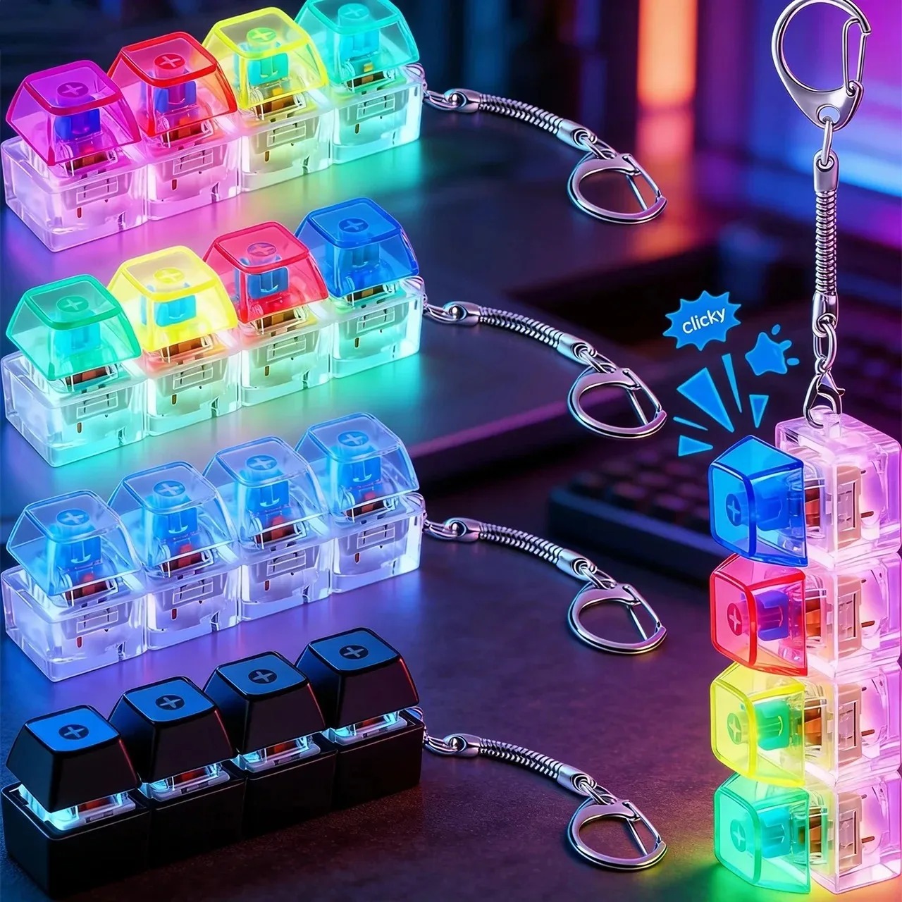 '/LED Keyboard Keychain Fidget - огляд і ціна Electronics Gadgets For Kids